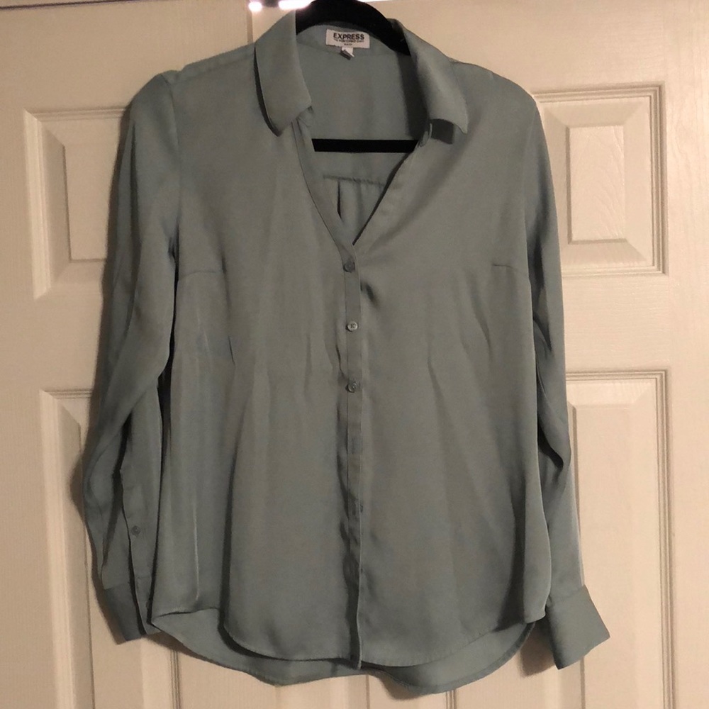 Sage green porofino shirt